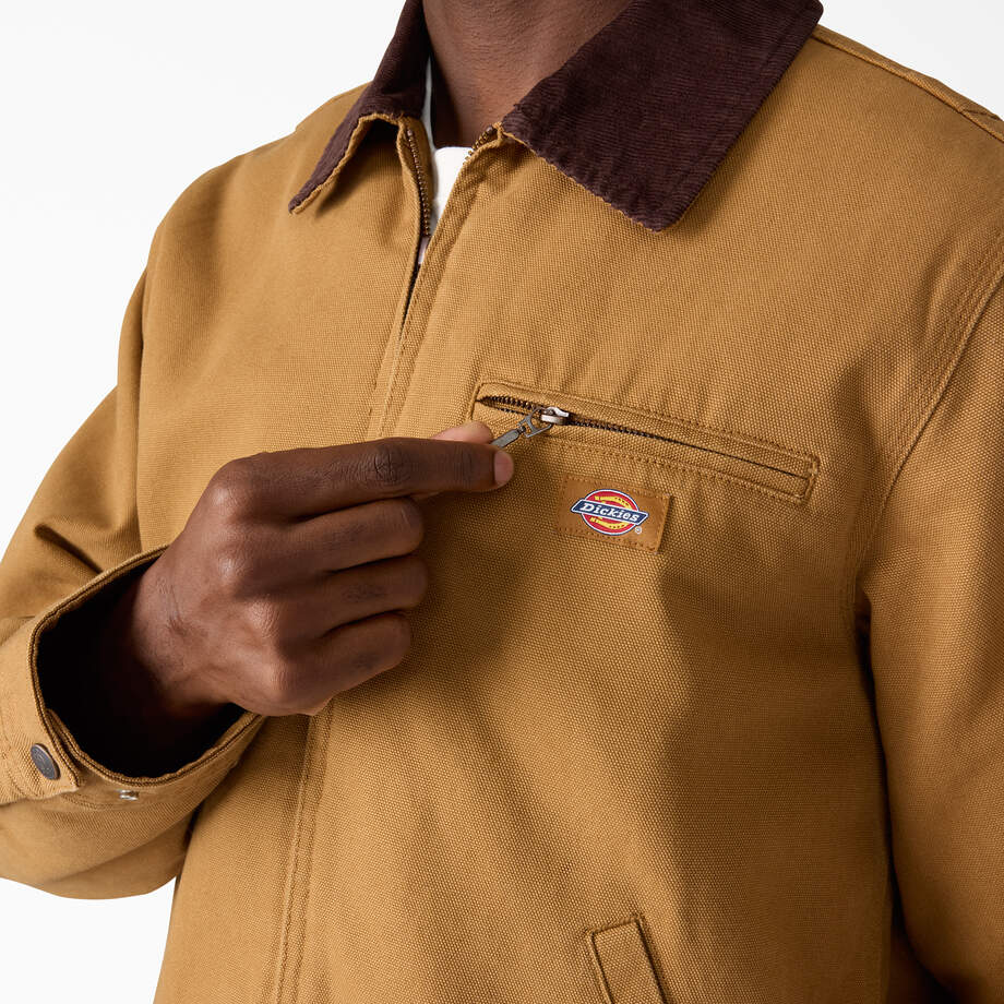 Blanket Lined Duck Canvas Jacket ‘Brown Duck’