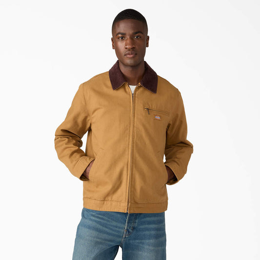 Blanket Lined Duck Canvas Jacket ‘Brown Duck’