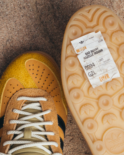 Bad Bunny x adidas Gazelle Indoor "Solar Gold"