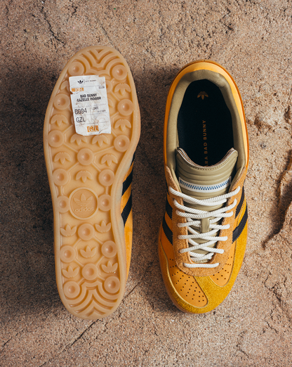 Bad Bunny x adidas Gazelle Indoor "Solar Gold"