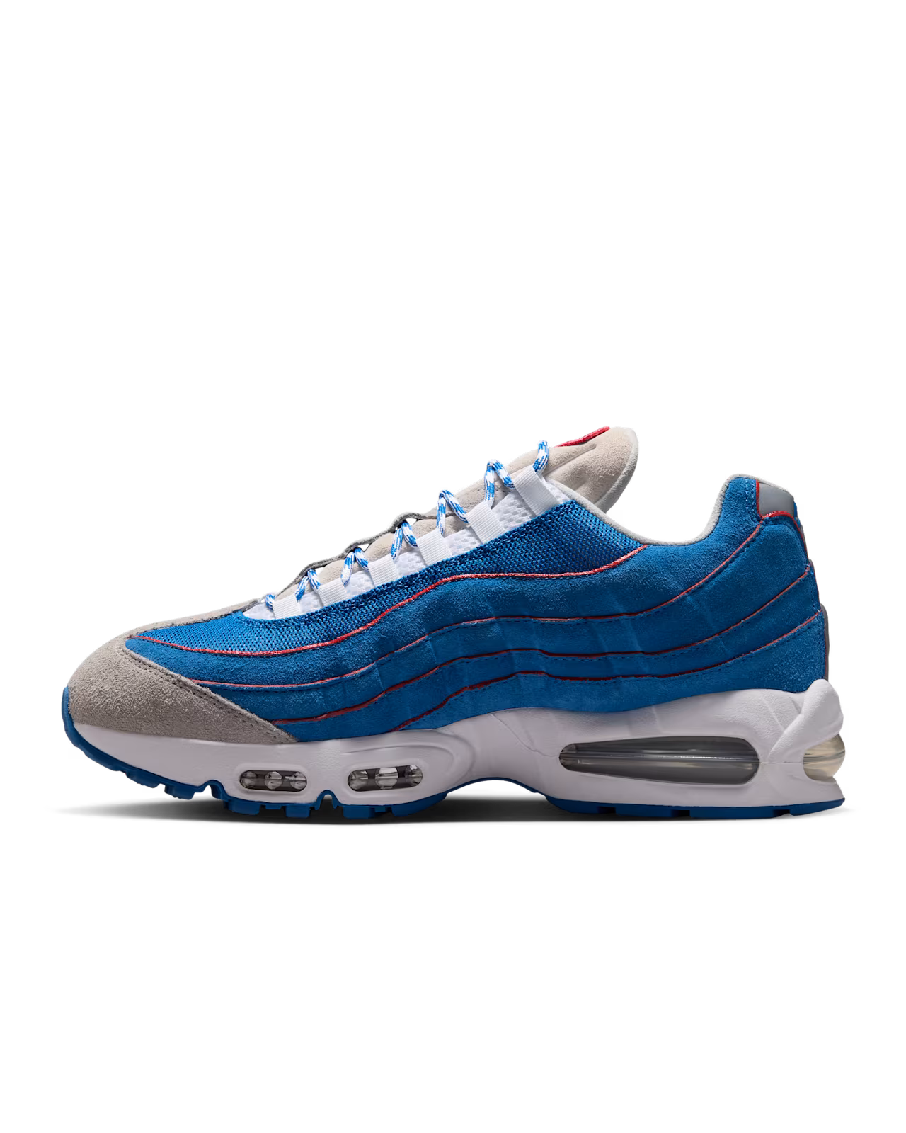 Air Max 95 Big Bubble "Blue Sapphire and Action Red"