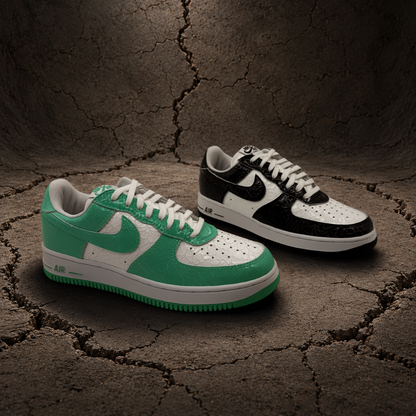 Air Force 1 Cracked Leather "Menta"